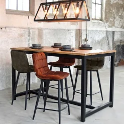 Velours Barstühle in Dunkelgrün - Cremo (2er Set)^Wohnen Clearance