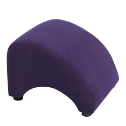 Wohnen Velours Hocker in Violett - Cregorian