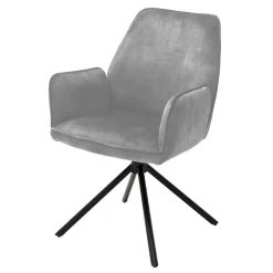 Velours Küchenstuhl mit Armlehnen - Jeremy (2er Set)^Wohnen Clearance