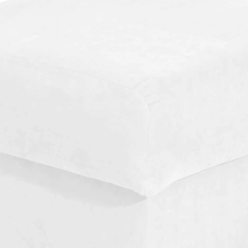 Velours Ohrensessel in Cremeweiß - Clamps^Wohnen New