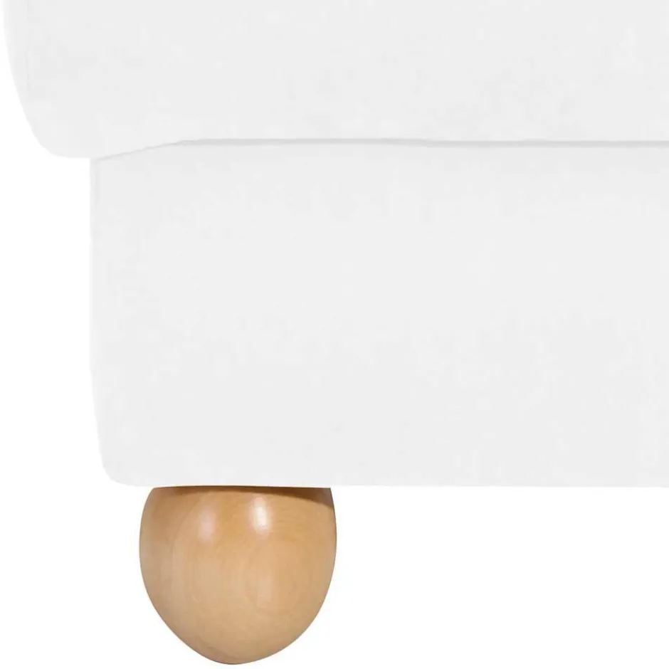 Velours Ohrensessel in Cremeweiß - Clamps^Wohnen New