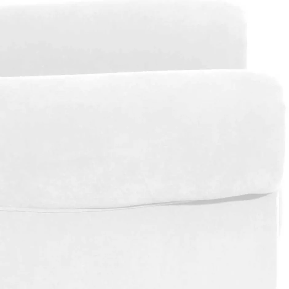 Velours Ohrensessel in Cremeweiß - Clamps^Wohnen New