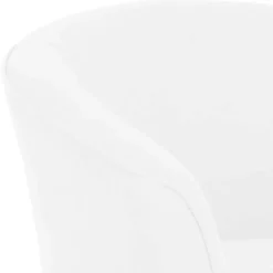 Wohnen Velours Polsterssel in Creme und Buche - Potova