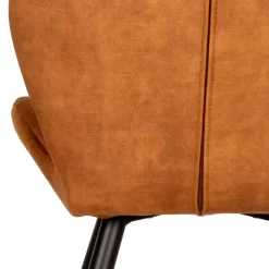 Velours Polsterstuhl in Ocker - Rafu (2er Set)^Wohnen Sale