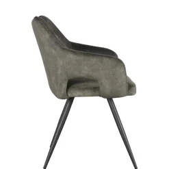 Wohnen Velours Tischsessel in Dunkelgrün - Clarendon