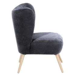 Velourssessel in Anthrazit - Prograva^Wohnen Sale