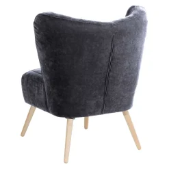 Velourssessel in Anthrazit - Prograva^Wohnen Sale