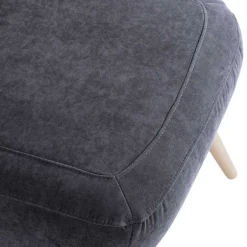 Velourssessel in Anthrazit - Prograva^Wohnen Sale