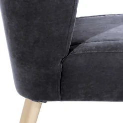 Velourssessel in Anthrazit - Prograva^Wohnen Sale