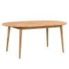Verlängerbarer Holztisch mit ovaler Platte - Julisch^Wohnen Clearance