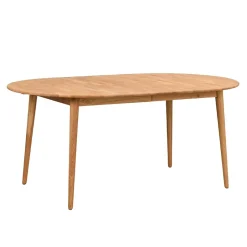 Verlängerbarer Holztisch mit ovaler Platte - Julisch^Wohnen Clearance