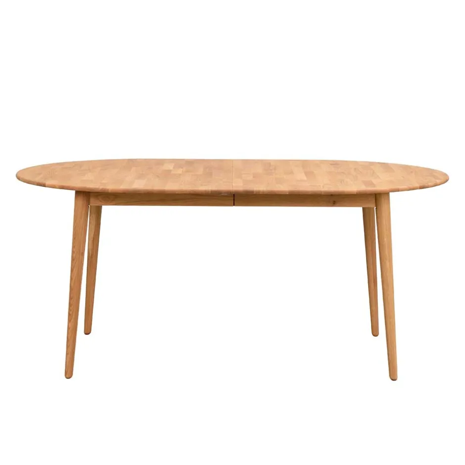 Verlängerbarer Holztisch mit ovaler Platte - Julisch^Wohnen Clearance