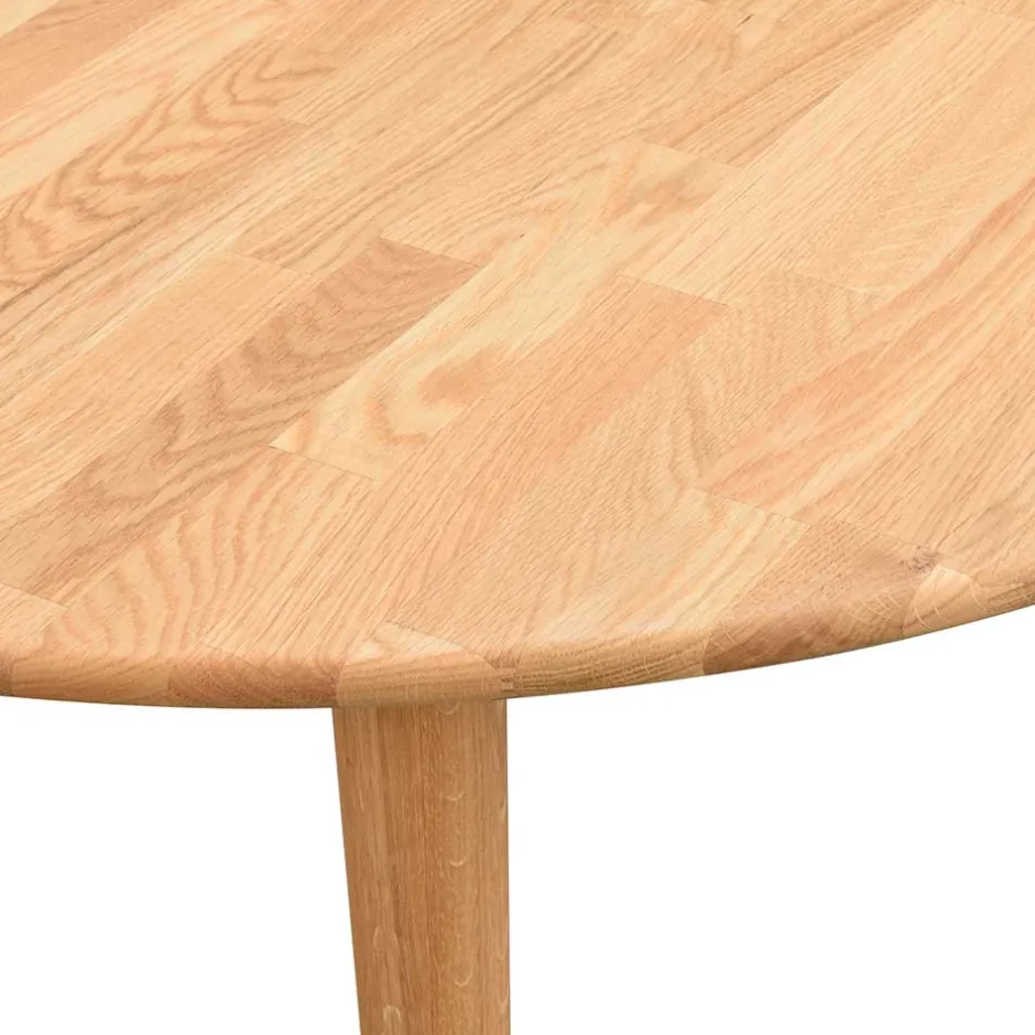 Verlängerbarer Holztisch mit ovaler Platte - Julisch^Wohnen Clearance