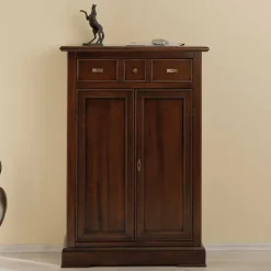 Wohnen Vertiko Kommode in Walnussfarben Antik - Istefanio