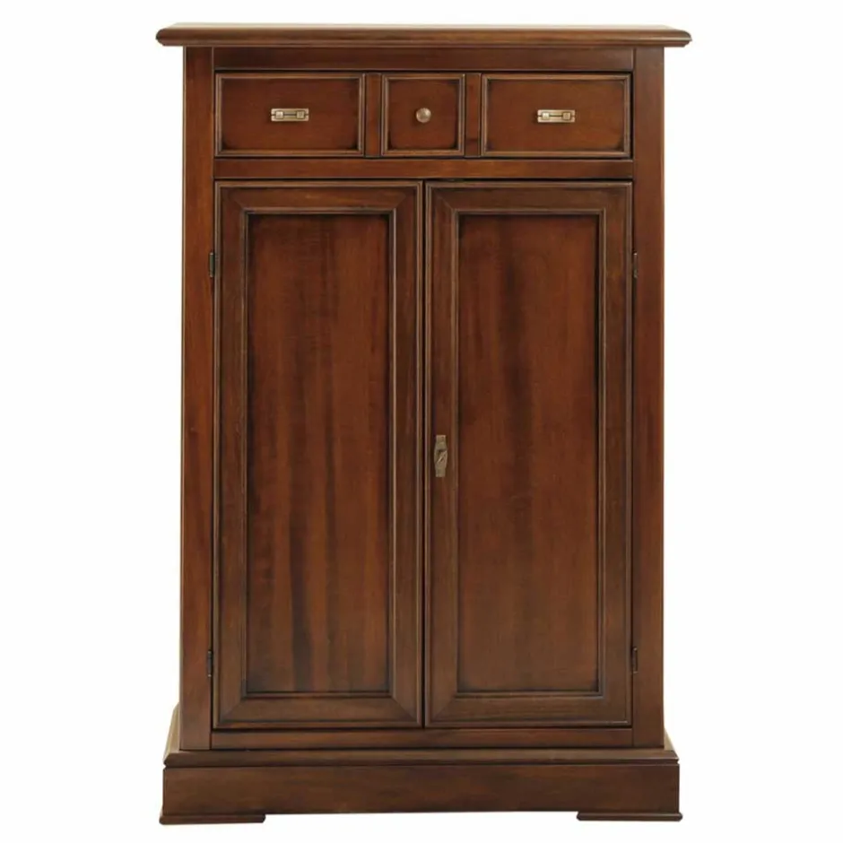 Wohnen Vertiko Kommode in Walnussfarben Antik - Istefanio