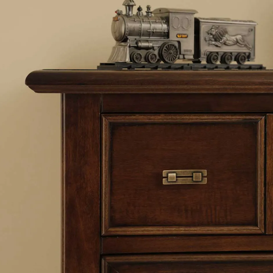 Wohnen Vertiko Kommode in Walnussfarben Antik - Istefanio