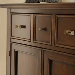 Wohnen Vertiko Kommode in Walnussfarben Antik - Istefanio