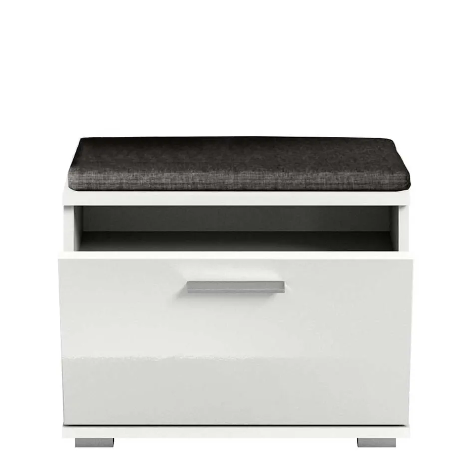 Wohnen Vierteilige Garderobenkombination in Weiß - Rugova