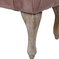 Wohnen Vintage Bank in Altrosa Samt - Ruo