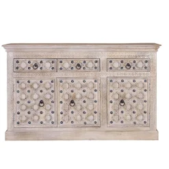 Vintage Design Anrichte in White Wash - Uladan^Wohnen Hot