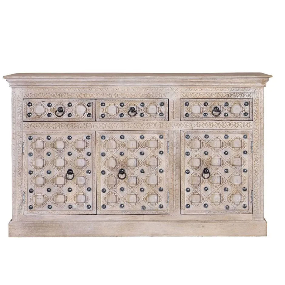 Vintage Design Anrichte in White Wash - Uladan^Wohnen Hot