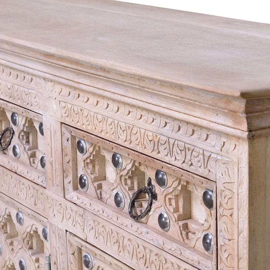 Vintage Design Anrichte in White Wash - Uladan^Wohnen Hot