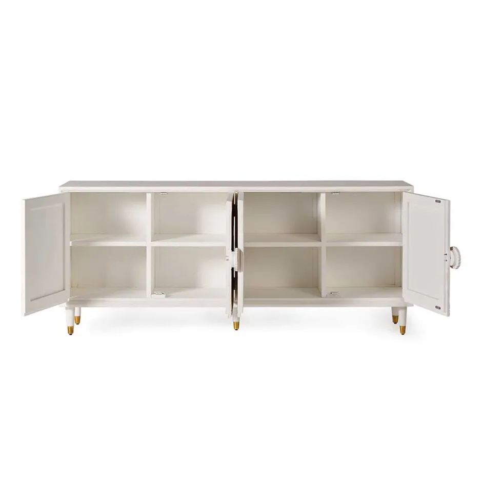 Wohnen Vintage Design Sideboard aus Mango Massivholz - Triboot