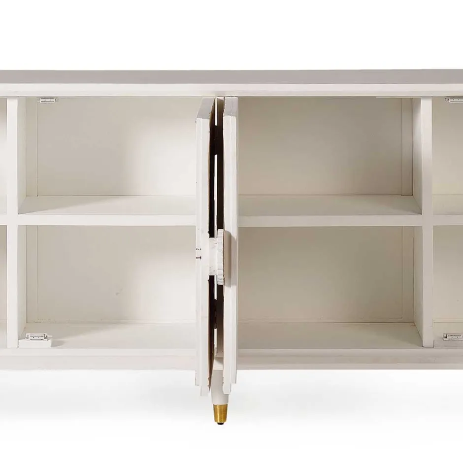 Wohnen Vintage Design Sideboard aus Mango Massivholz - Triboot