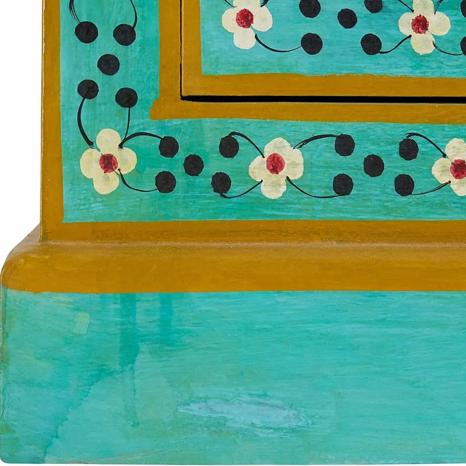 Vintage Holzschrank bunt bemalt - Lennlo^Wohnen