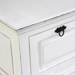 Wohnen Vintage Landhaus Schuhbank in Antikweiß - Wittgenstein