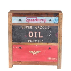 Wohnen Vintage Schuhschrank Creek in Braun Bunt