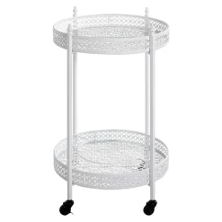 Vintage Servierwagen aus Metall in Rund - Cedreona^Wohnen Clearance