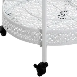 Vintage Servierwagen aus Metall in Rund - Cedreona^Wohnen Clearance