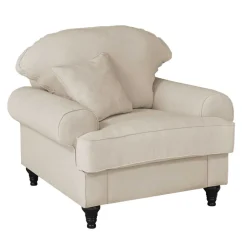 Wohnen Vintage Sessel im Landhaus Look - Merandes