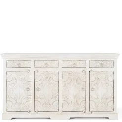 Wohnen Vintage Sideboard in Antikweiß - Celorma