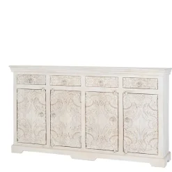 Wohnen Vintage Sideboard in Antikweiß - Celorma