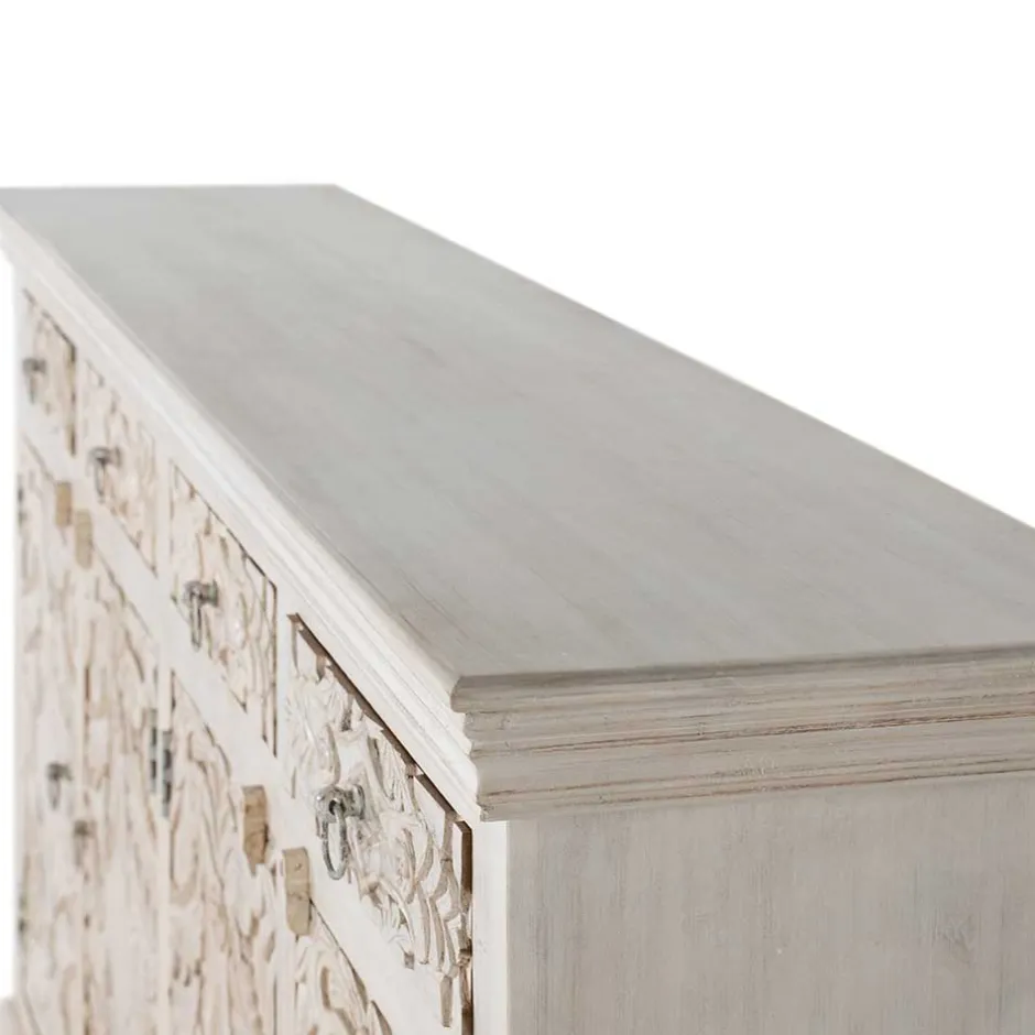 Wohnen Vintage Sideboard in Antikweiß - Celorma