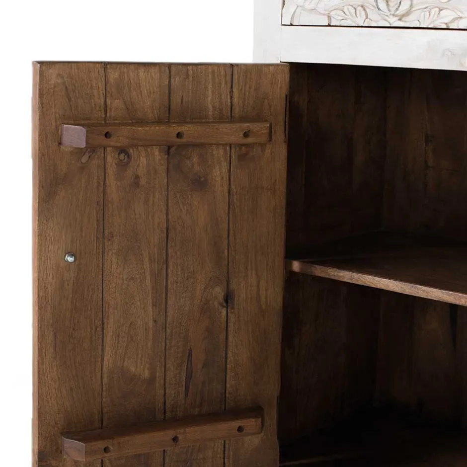 Wohnen Vintage Sideboard in Antikweiß - Celorma