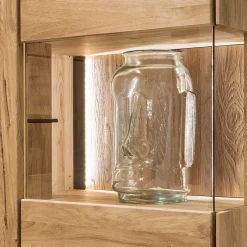 Wohnen Vitrine aus Wildeiche geölt - Slaraduva