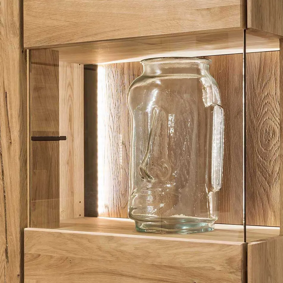 Wohnen Vitrine aus Wildeiche geölt - Slaraduva
