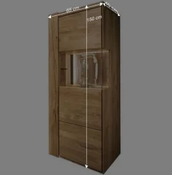 Wohnen Vitrine aus Wildeiche geölt - Slaraduva