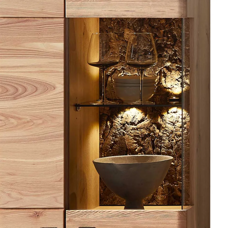 Wohnen Vitrine in Esche und Wildeiche - Cassna