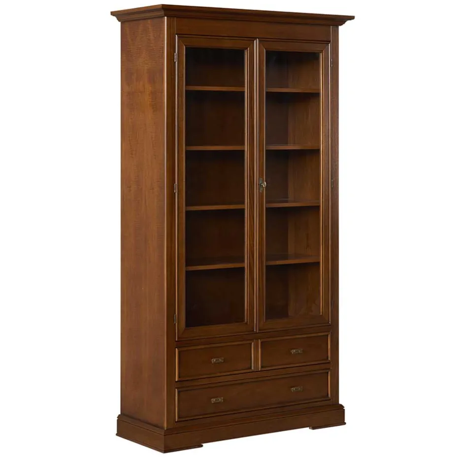 Wohnen Vitrine in Walnuss Braun - Istefanio