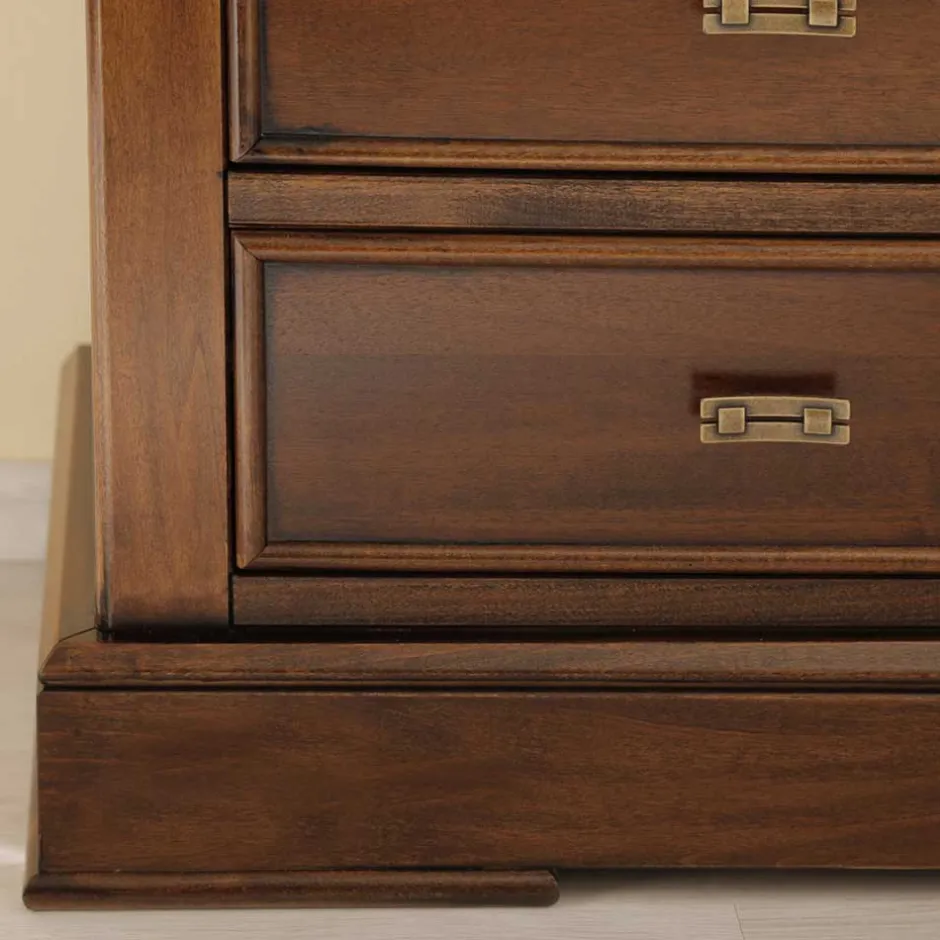 Wohnen Vitrine in Walnuss Braun - Istefanio