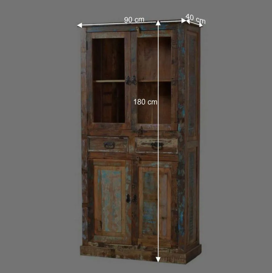 Wohnen Vitrine Jamaica in Bunt