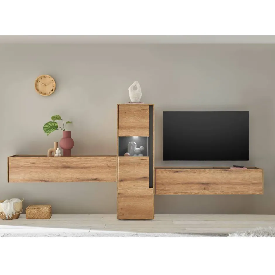 Wohnen Vitrine und Hängeschränke Set - Colomania (dreiteilig)