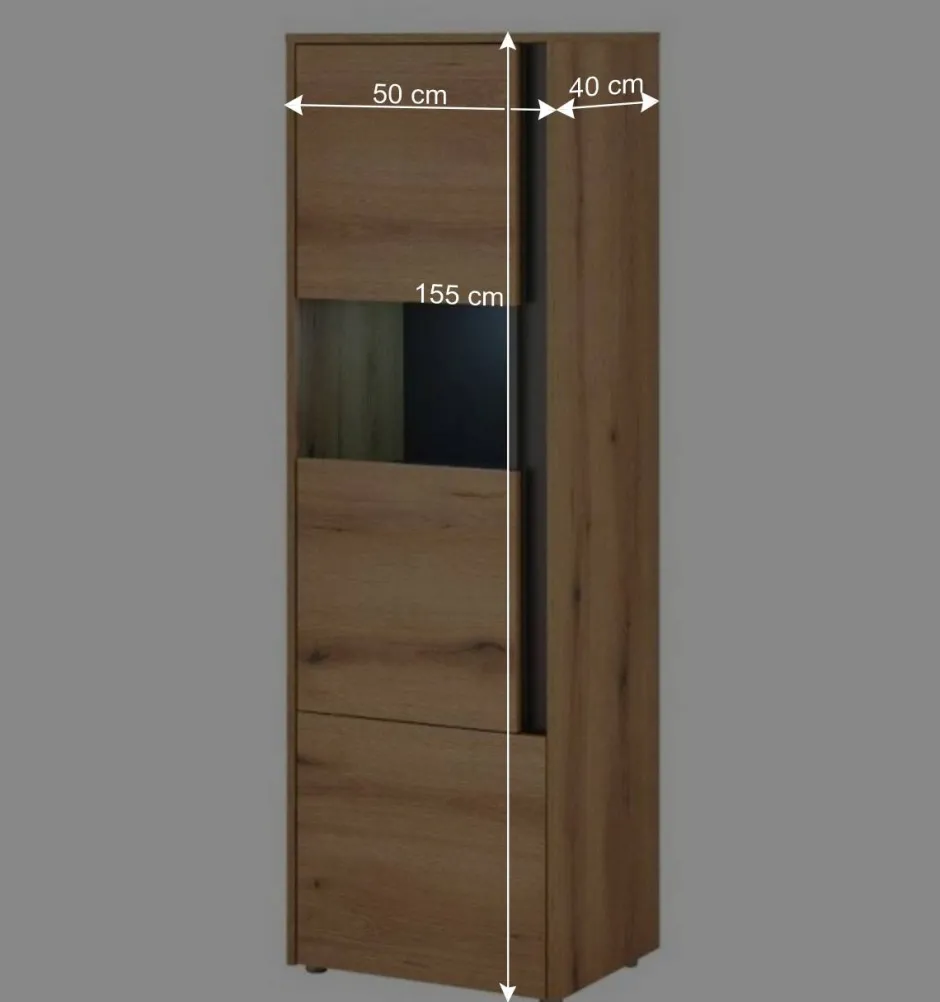 Wohnen Vitrine und Hängeschränke Set - Colomania (dreiteilig)