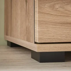 Wohnen Vitrinenkombination und Wandboard Set - Brocus (vierteilig)