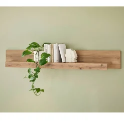 Wohnen Vitrinenkombination und Wandboard Set - Brocus (vierteilig)