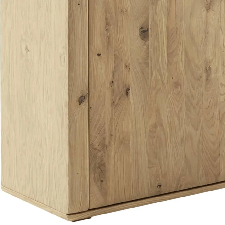 Wohnen Vitrinenschrank in Asteiche Hell - Jevedaz